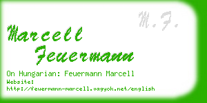 marcell feuermann business card